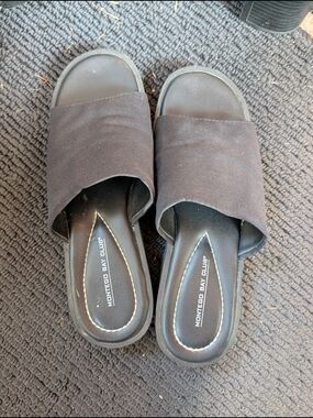 Montego Bay Club Black Slide Sandals